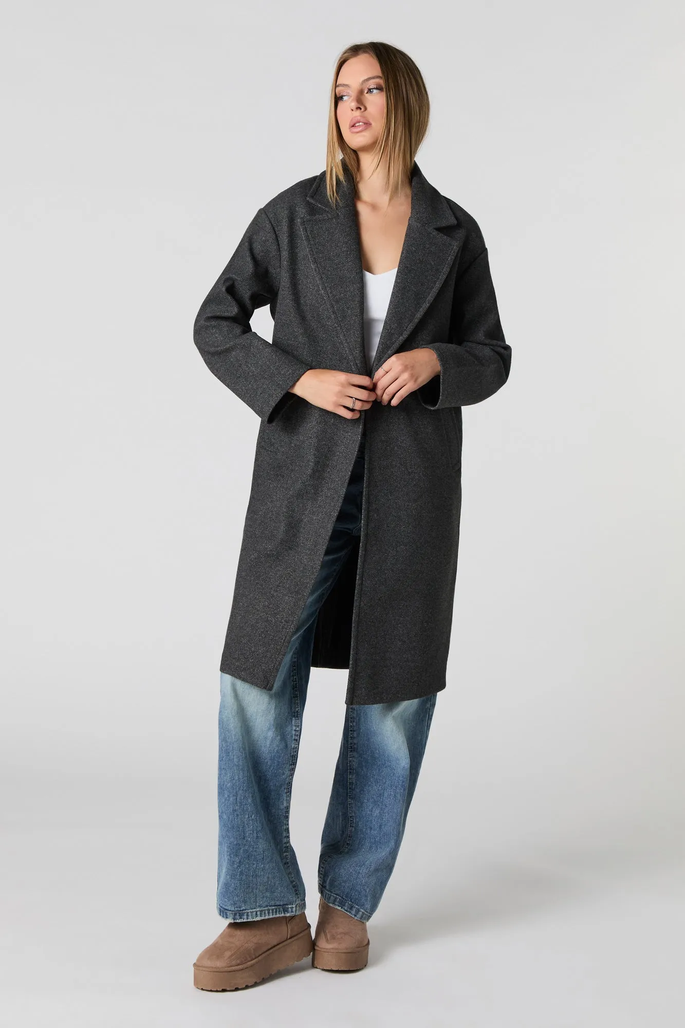 Manteau longueur midi à un bouton sold by Urban Planet product image thumbnail 5