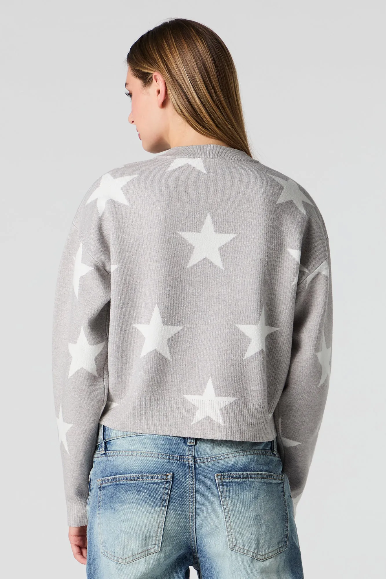 Jacquard Knit Crop Sweater sold by Urban Planet product image thumbnail 5