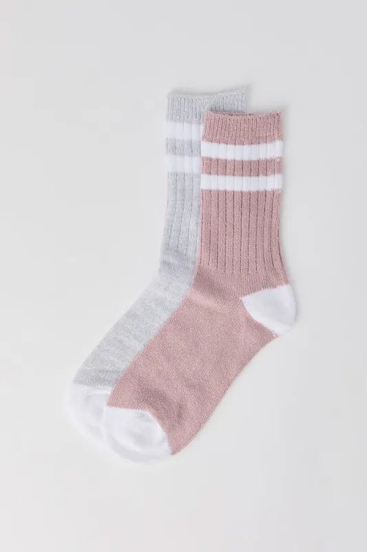 Striped Boot Socks (2 Pack) sold by Urban Planet