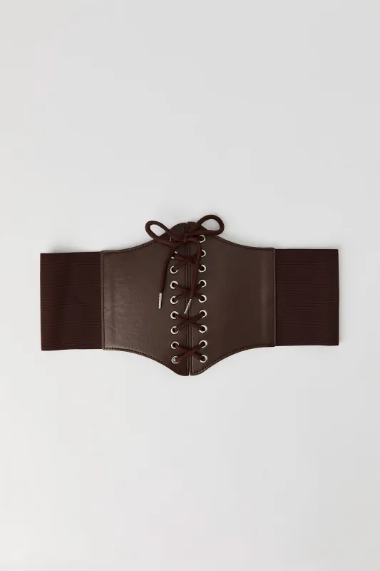 Lace-Up Corset Belt sold by Urban Planet