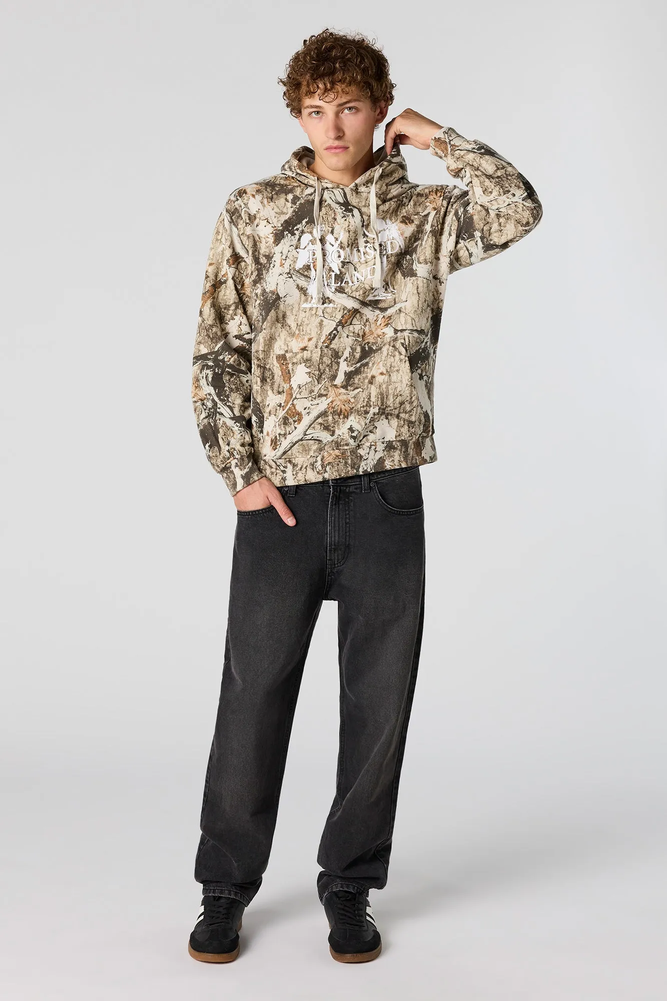 Promised Land Graphic Camo Hoodie sold by Urban Planet product image thumbnail 3
