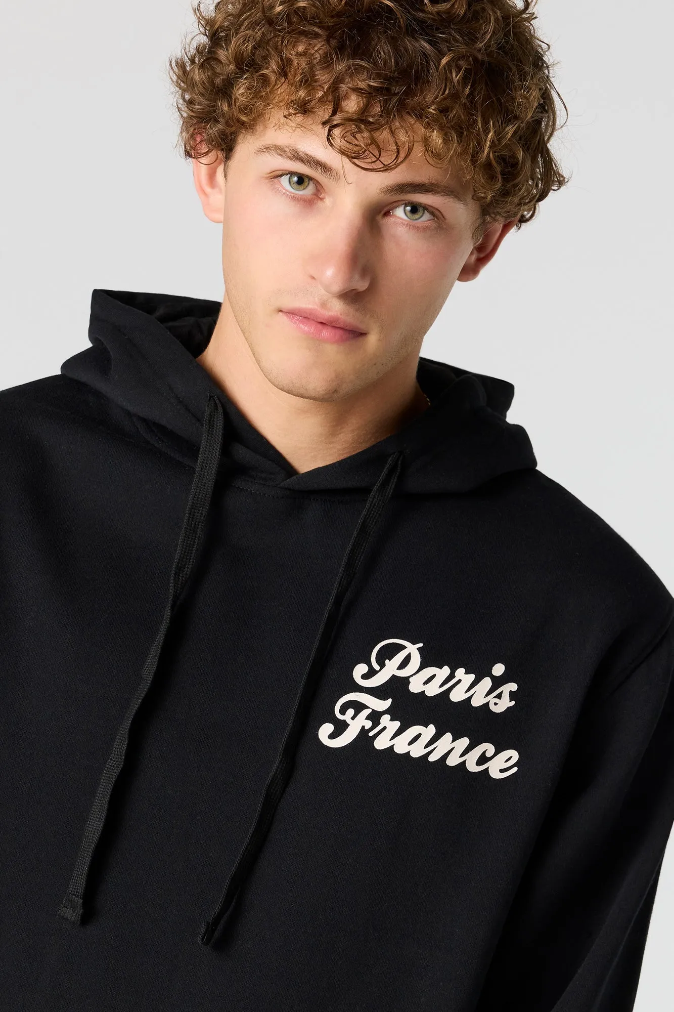 Haut à capuchon en molleton à imprimé Paris sold by Urban Planet product image thumbnail 4