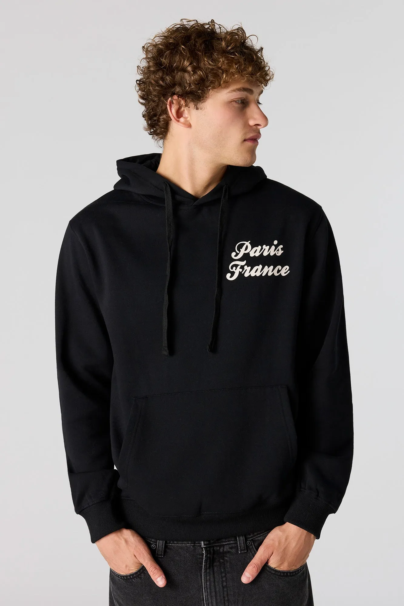 Haut à capuchon en molleton à imprimé Paris sold by Urban Planet