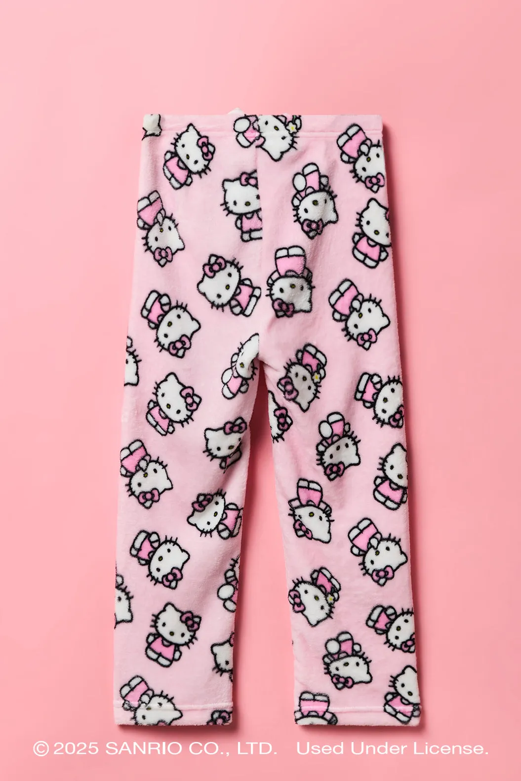 Hello Kitty® Girls Plush Wide Leg Pajama Pant sold by Urban Planet product image thumbnail 4