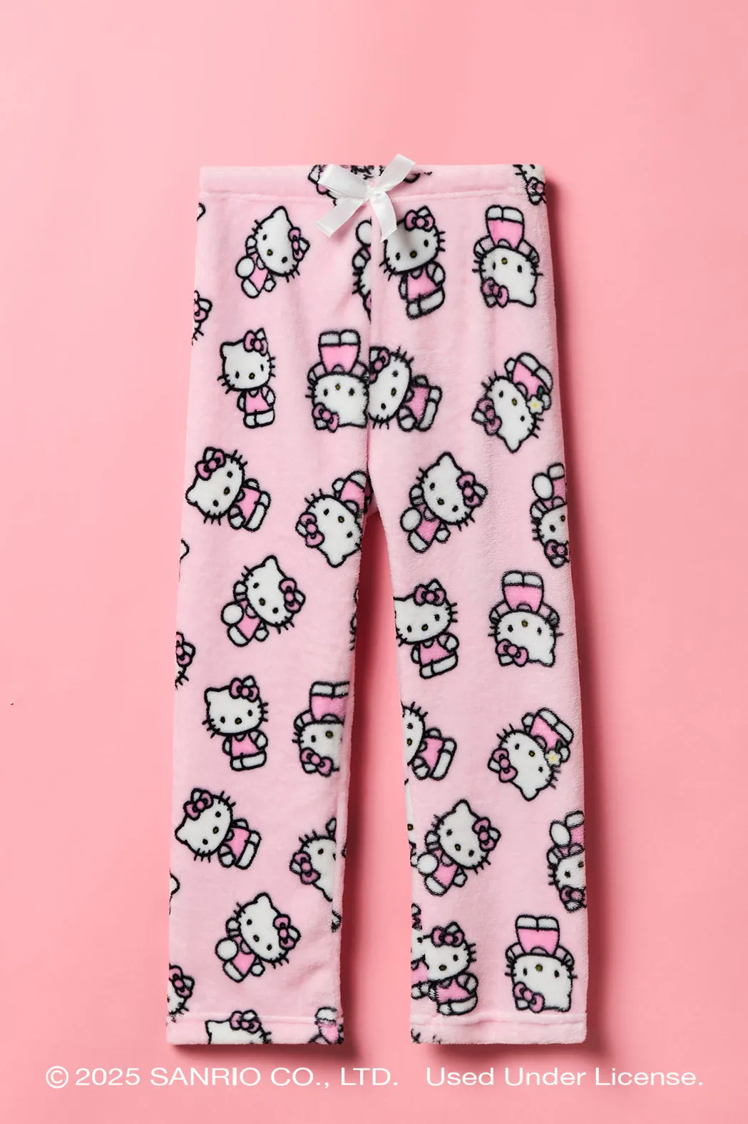 Hello Kitty® Girls Plush Wide Leg Pajama Pant sold by Urban Planet product image thumbnail 3