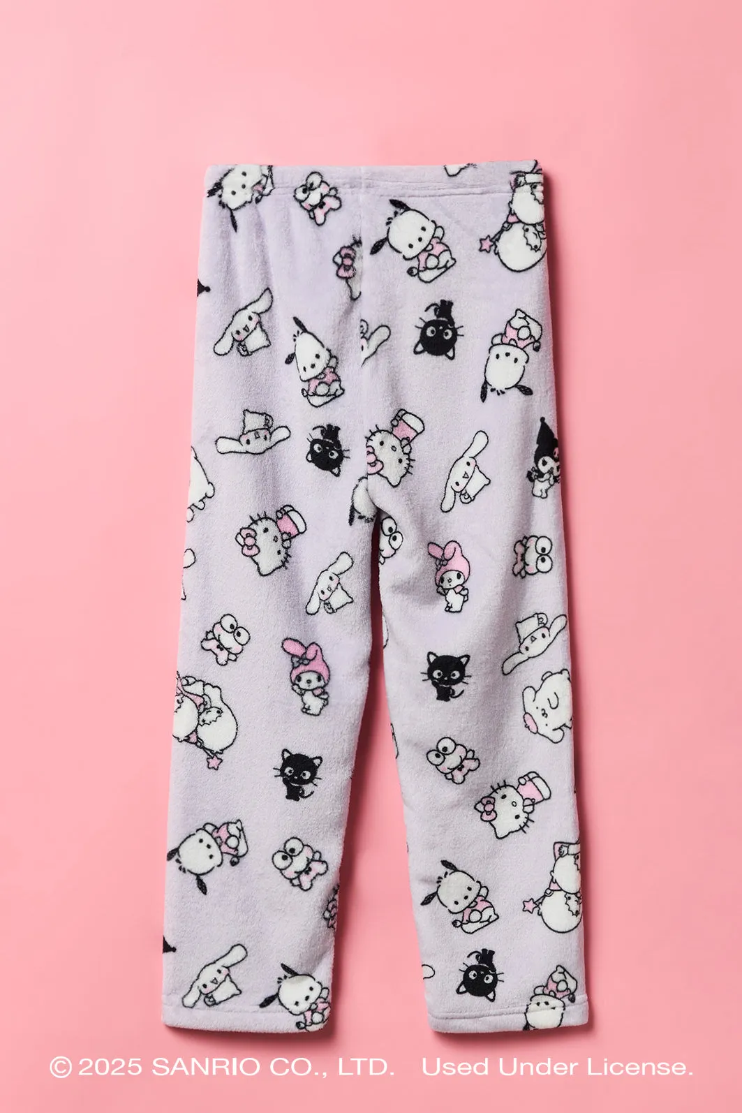 Hello Kitty® and Friends Girls Plush Wide Leg Pajama Pant sold by Urban Planet product image thumbnail 2