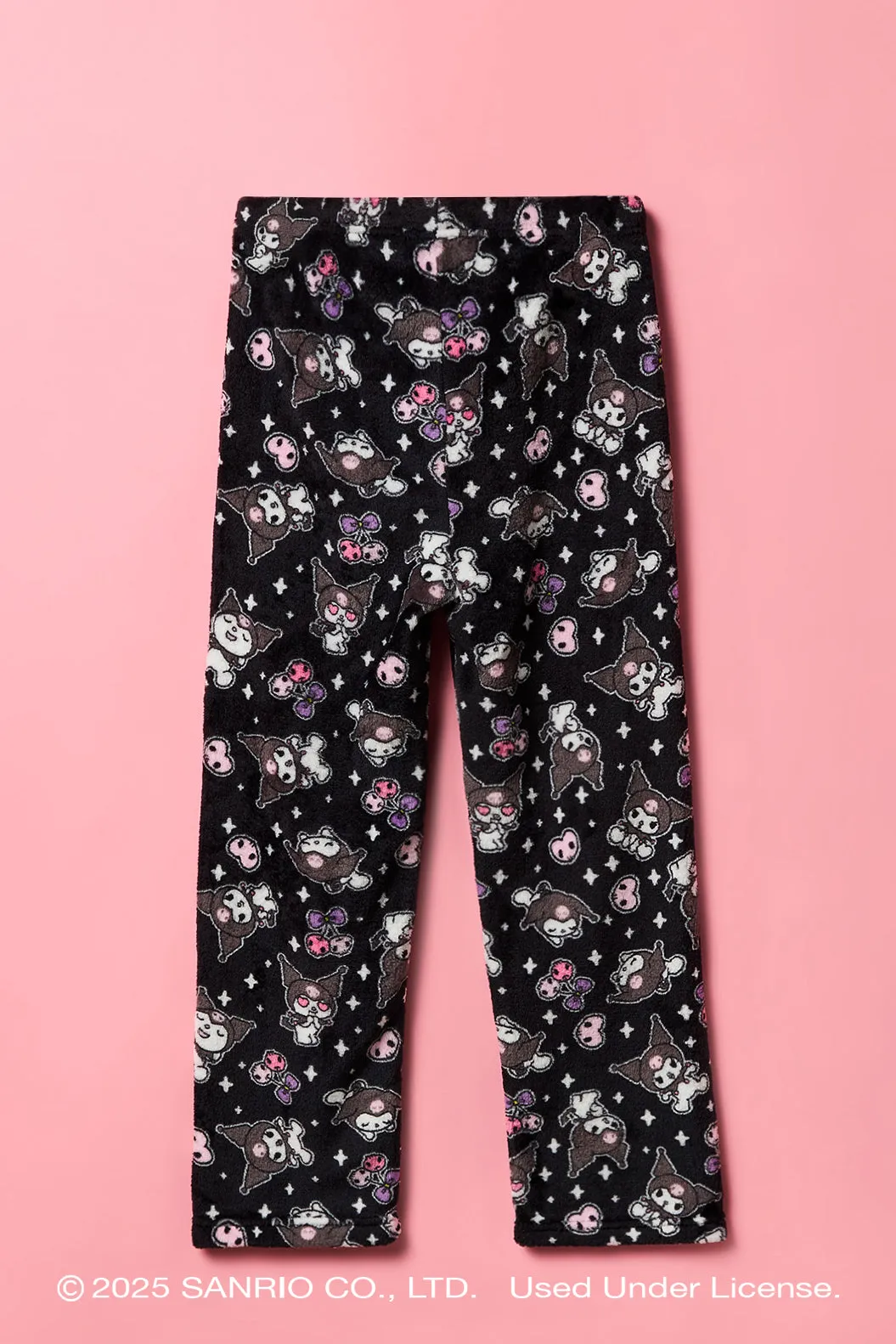 Kuromi™ Girls Plush Wide Leg Pajama Pant sold by Urban Planet product image thumbnail 2