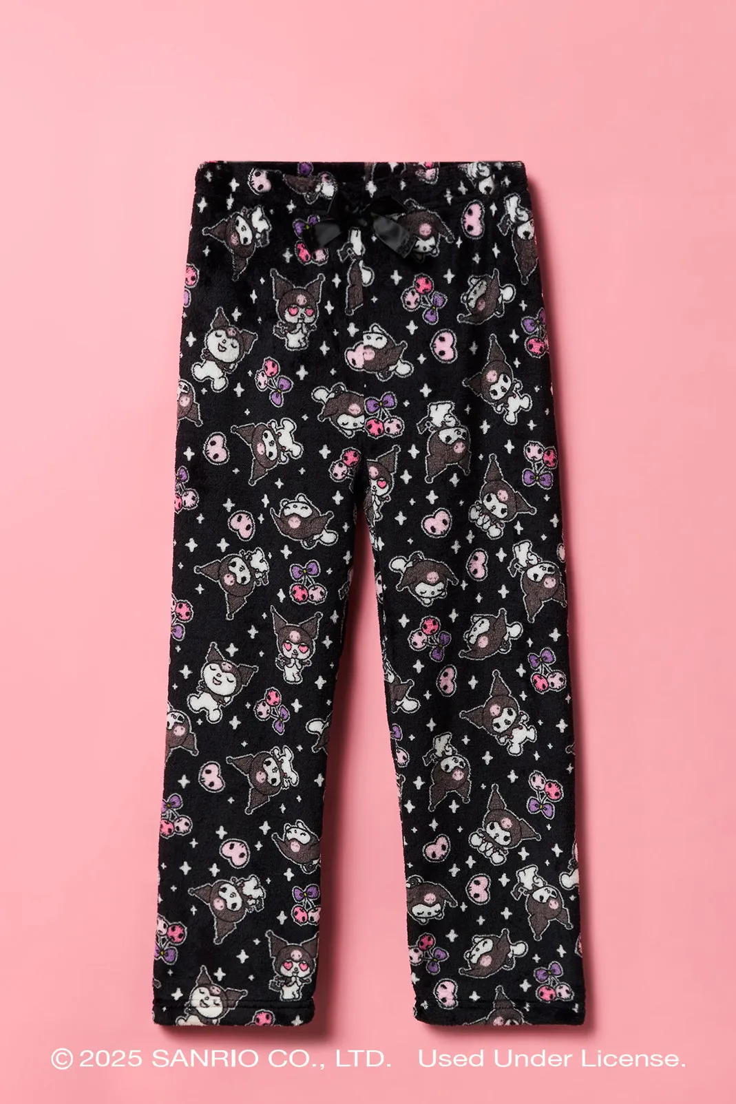 Kuromi™ Girls Plush Wide Leg Pajama Pant sold by Urban Planet