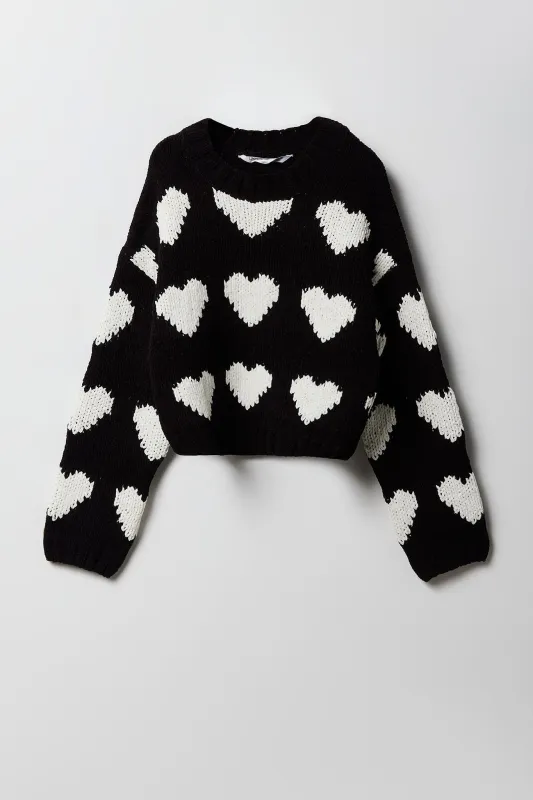 Chandail en tricot jacquard pour filles sold by Urban Planet