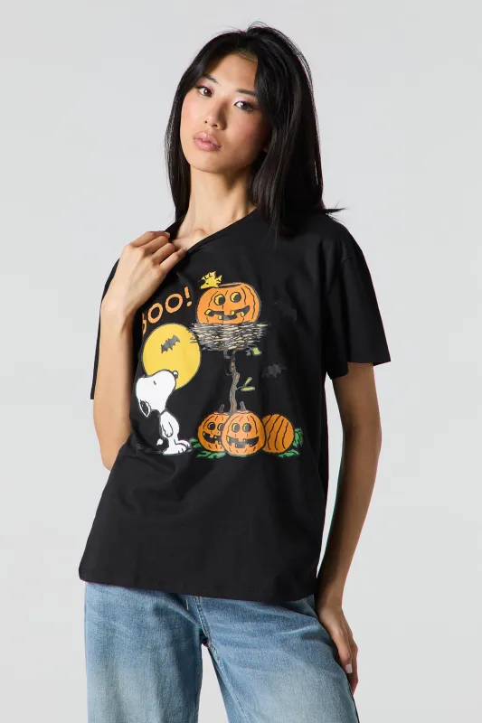 Snoopy Halloween Graphic Boyfriend T-Shirt sold by Urban Planet