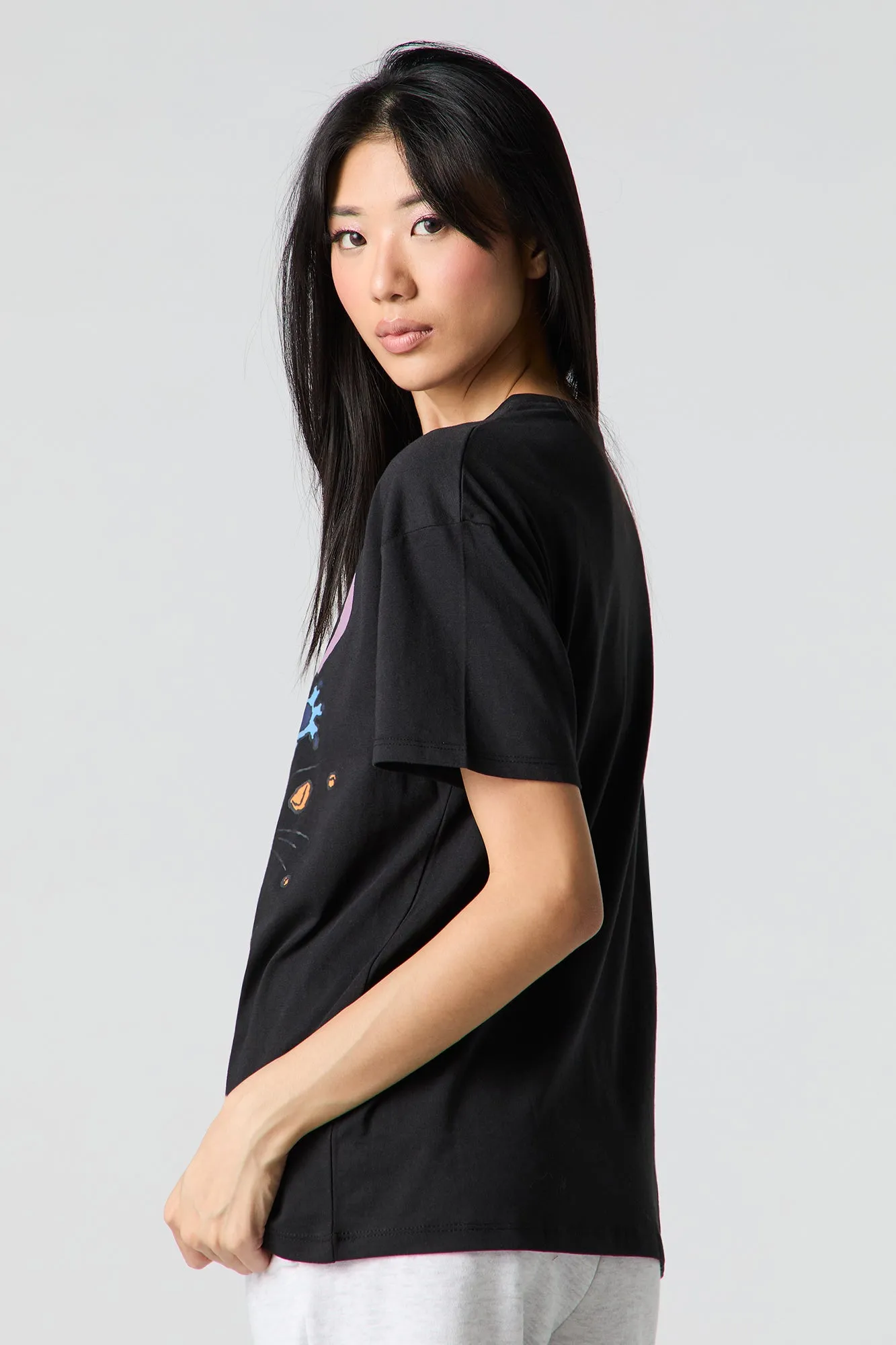 Stitch Halloween Graphic Boyfriend T-Shirt sold by Urban Planet product image thumbnail 2