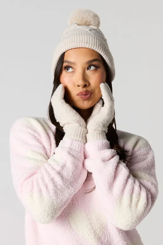 Faux Pearl Hat & Glove Set (3 Pcs) sold by Urban Planet