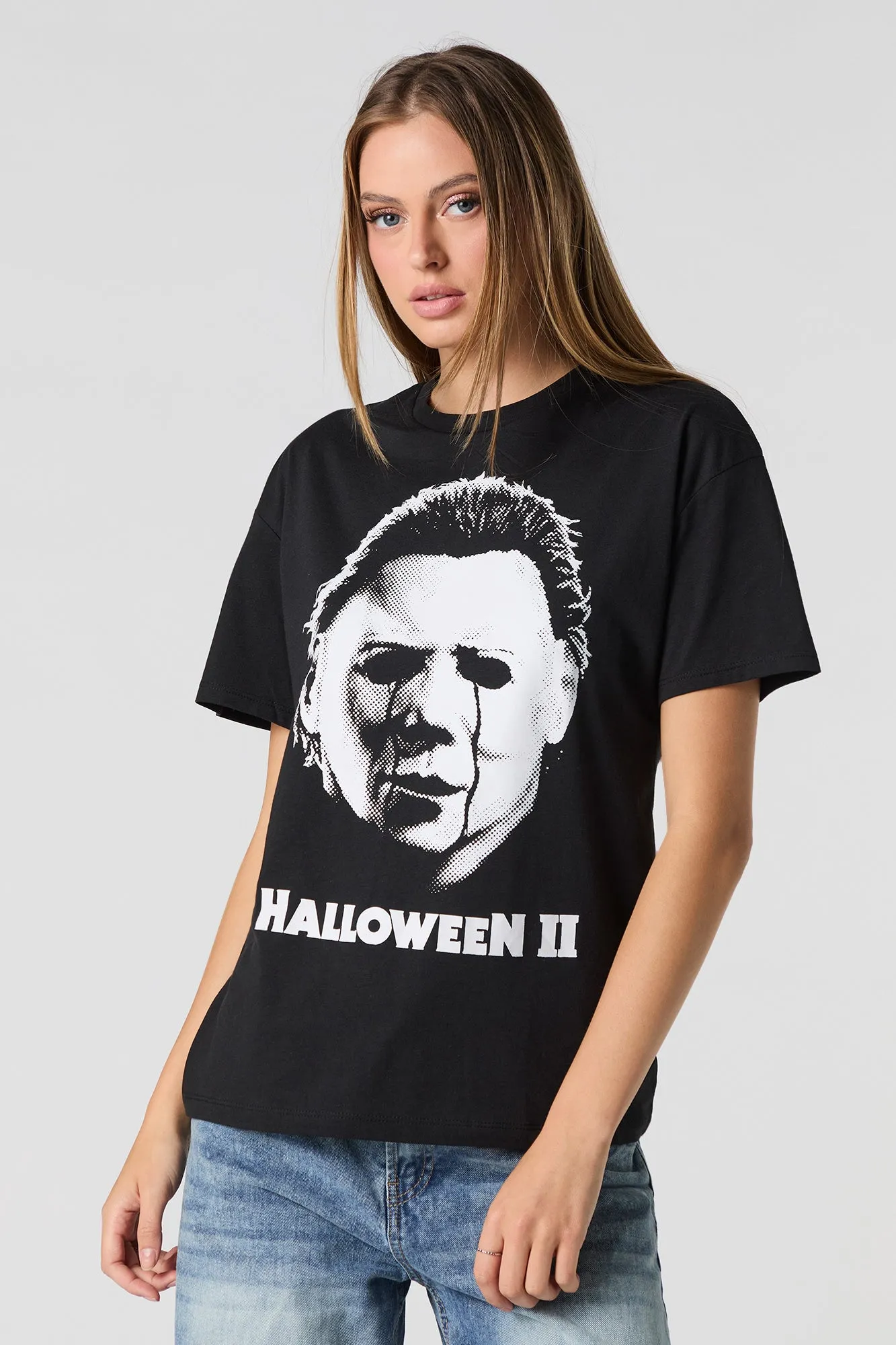 Halloween Graphic Boyfriend T-Shirt sold by Urban Planet product image thumbnail 4