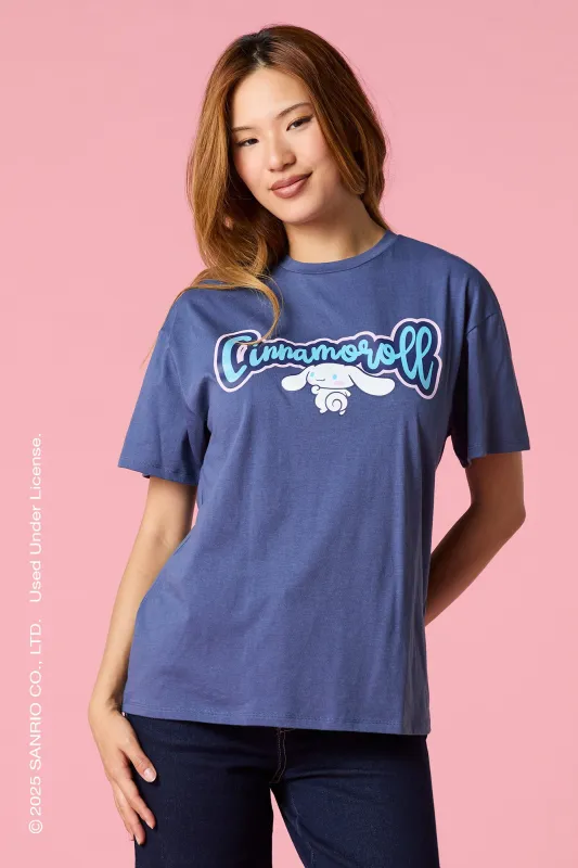 T-shirt de coupe garçonne à imprimé Cinnamoroll sold by Urban Planet