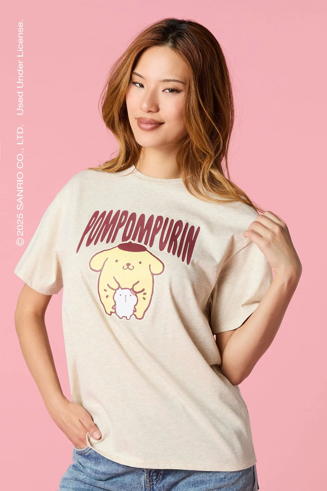 T-shirt de coupe garçonne à imprimé Kuromi sold by Urban Planet product image thumbnail 4