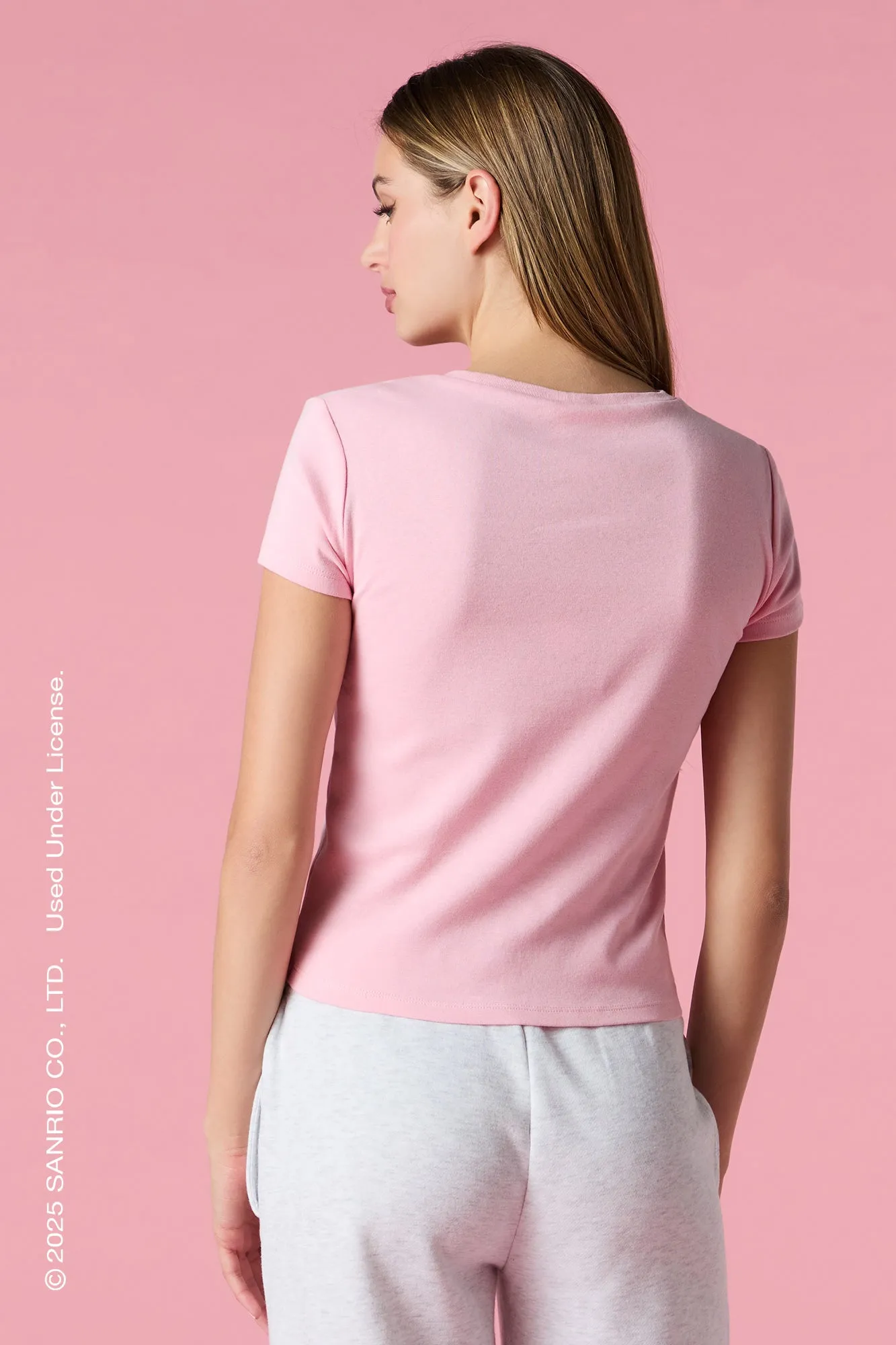 Hello Kitty® Rhinestone T-Shirt sold by Urban Planet product image thumbnail 2