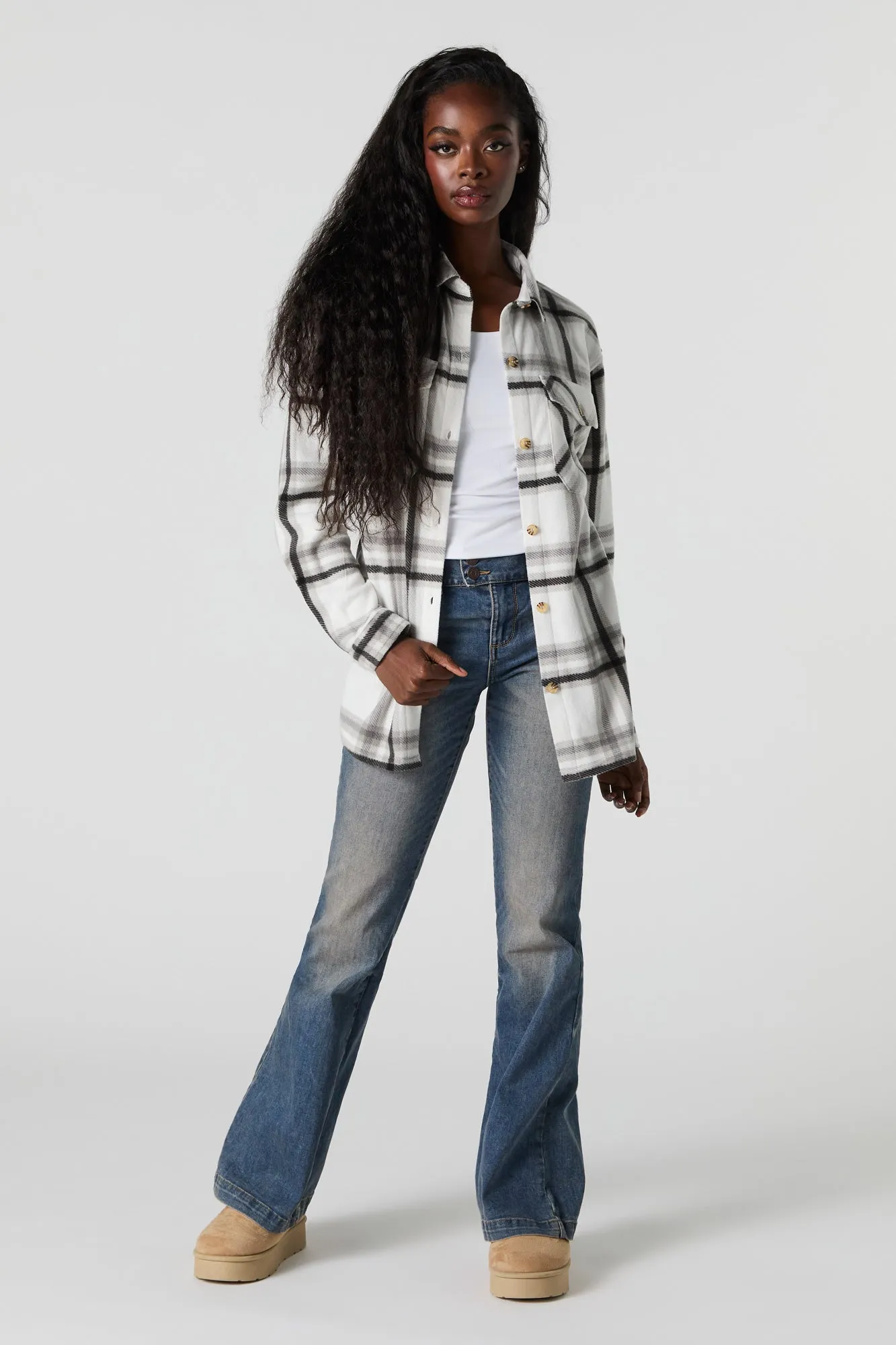 Surchemise en molleton à carreaux sold by Urban Planet product image thumbnail 4