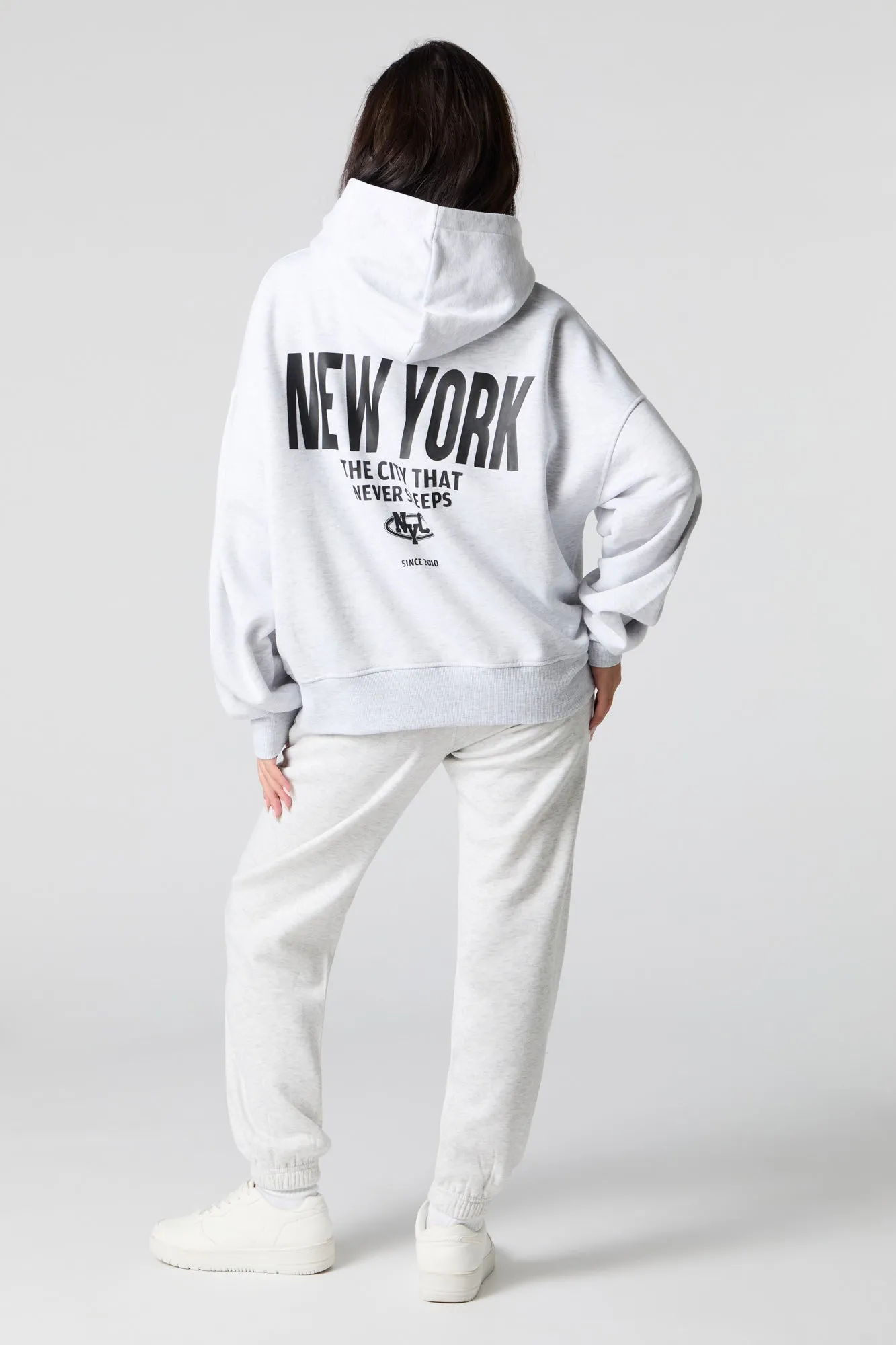 Jogger en molleton classique à broderie City sold by Urban Planet product image thumbnail 3