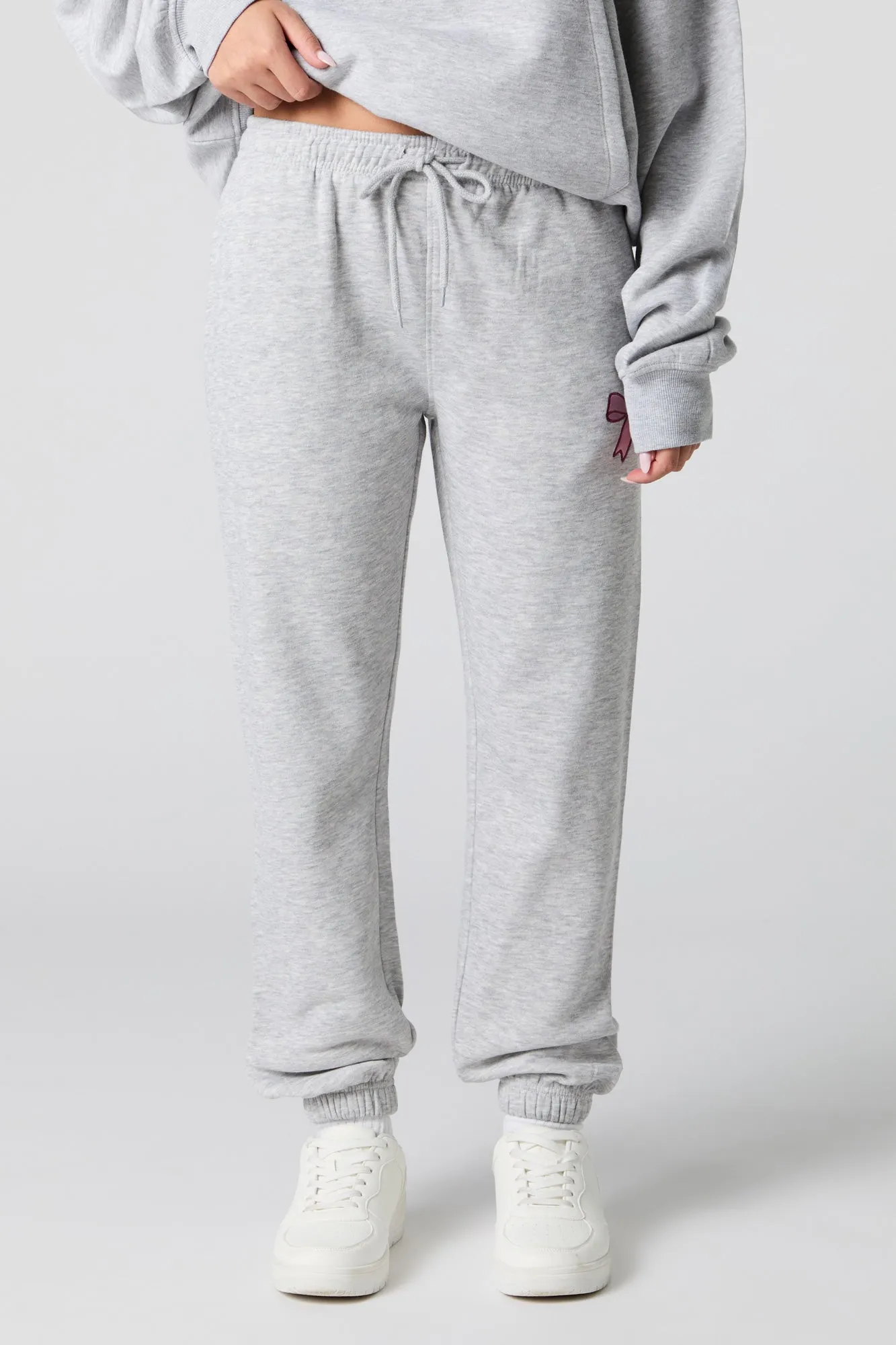 Jogger en molleton classique à broderie de boucle sold by Urban Planet product image thumbnail 2