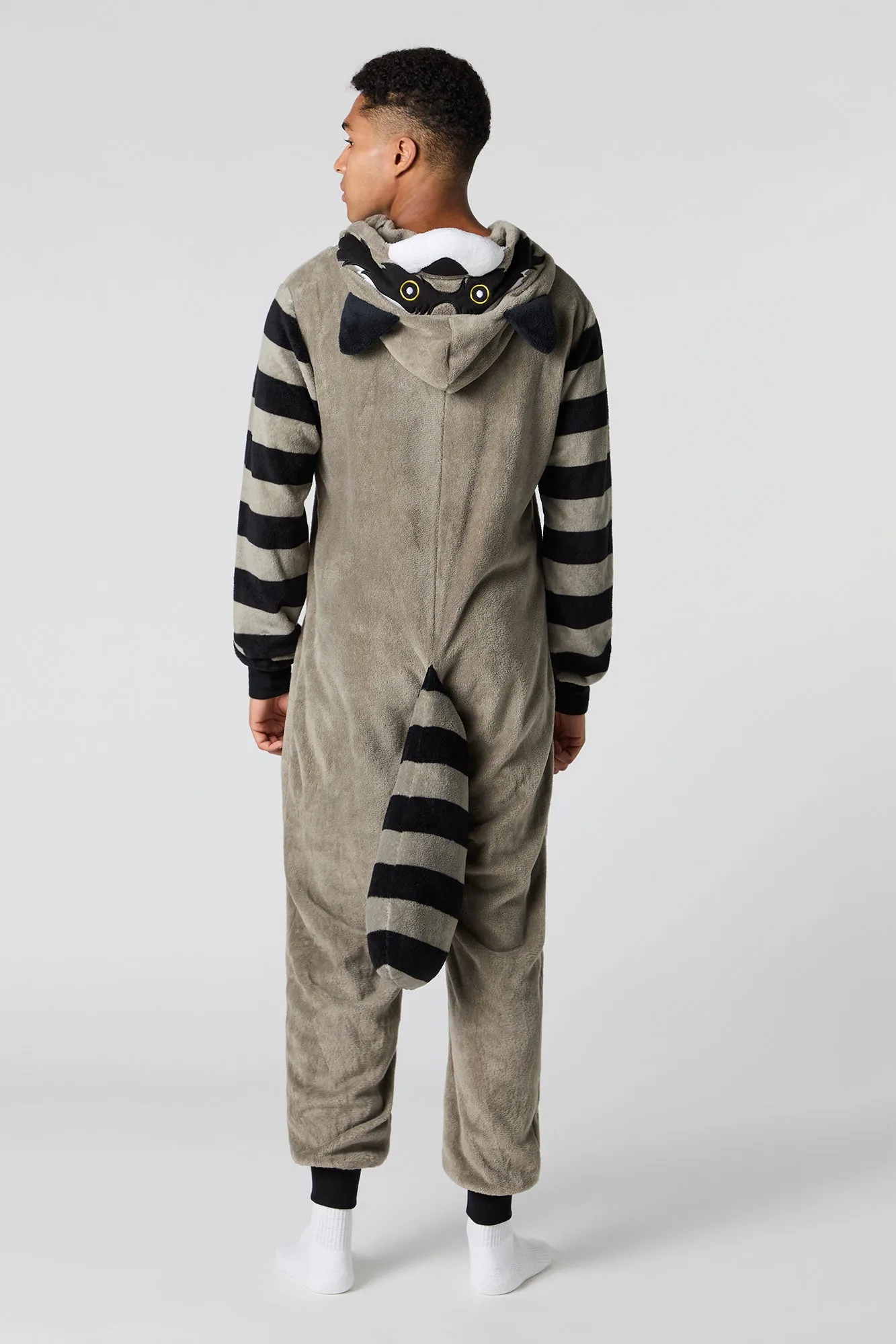 3D Raccoon Plush Onesie sold by Urban Planet product image thumbnail 4