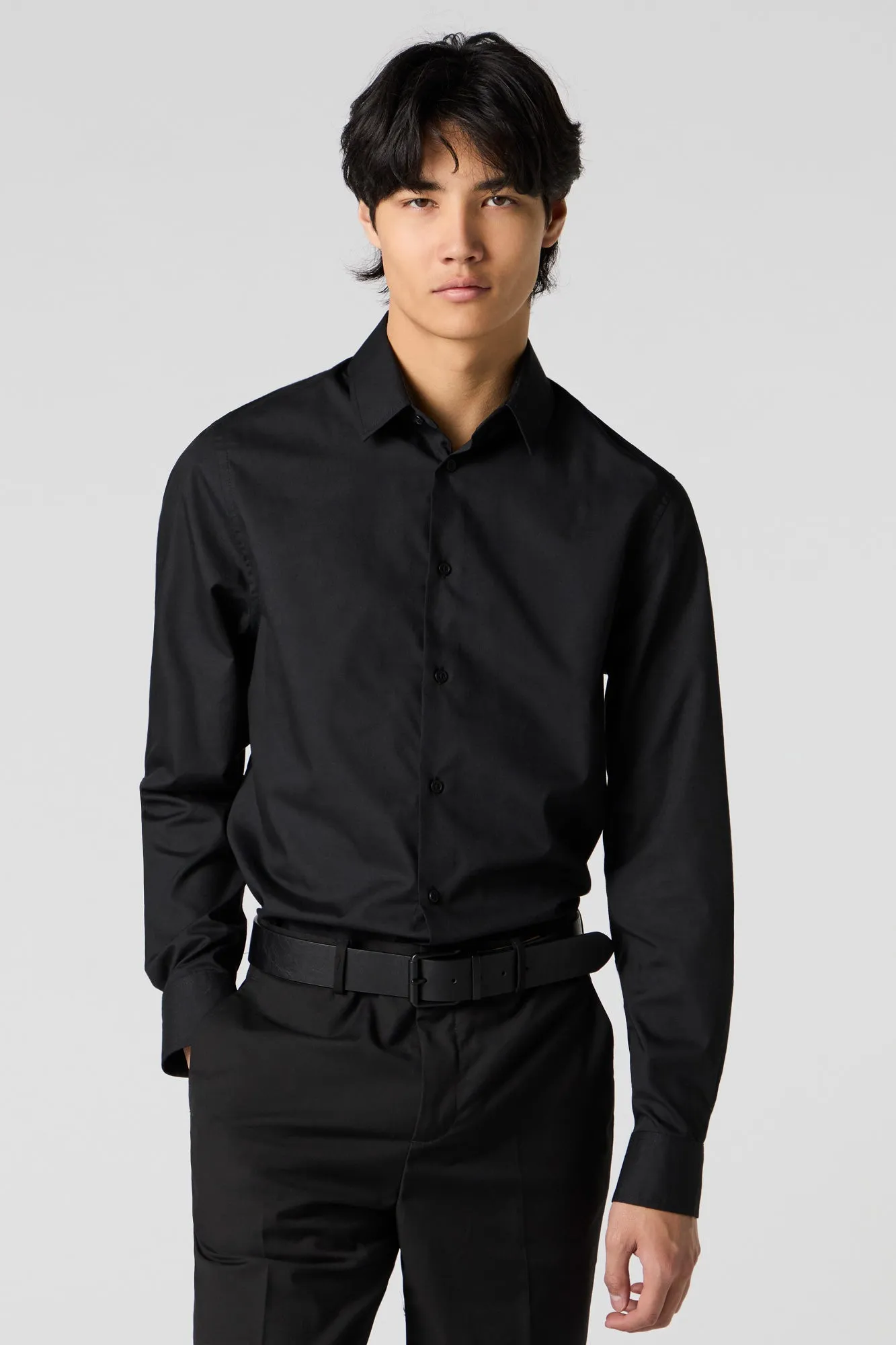 Slim Fit Dress Shirt sold by Urban Planet product image thumbnail 4