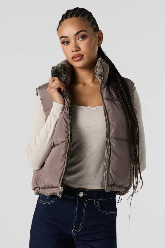 Veste bouffante réversible doublée de Sherpa sold by Urban Planet