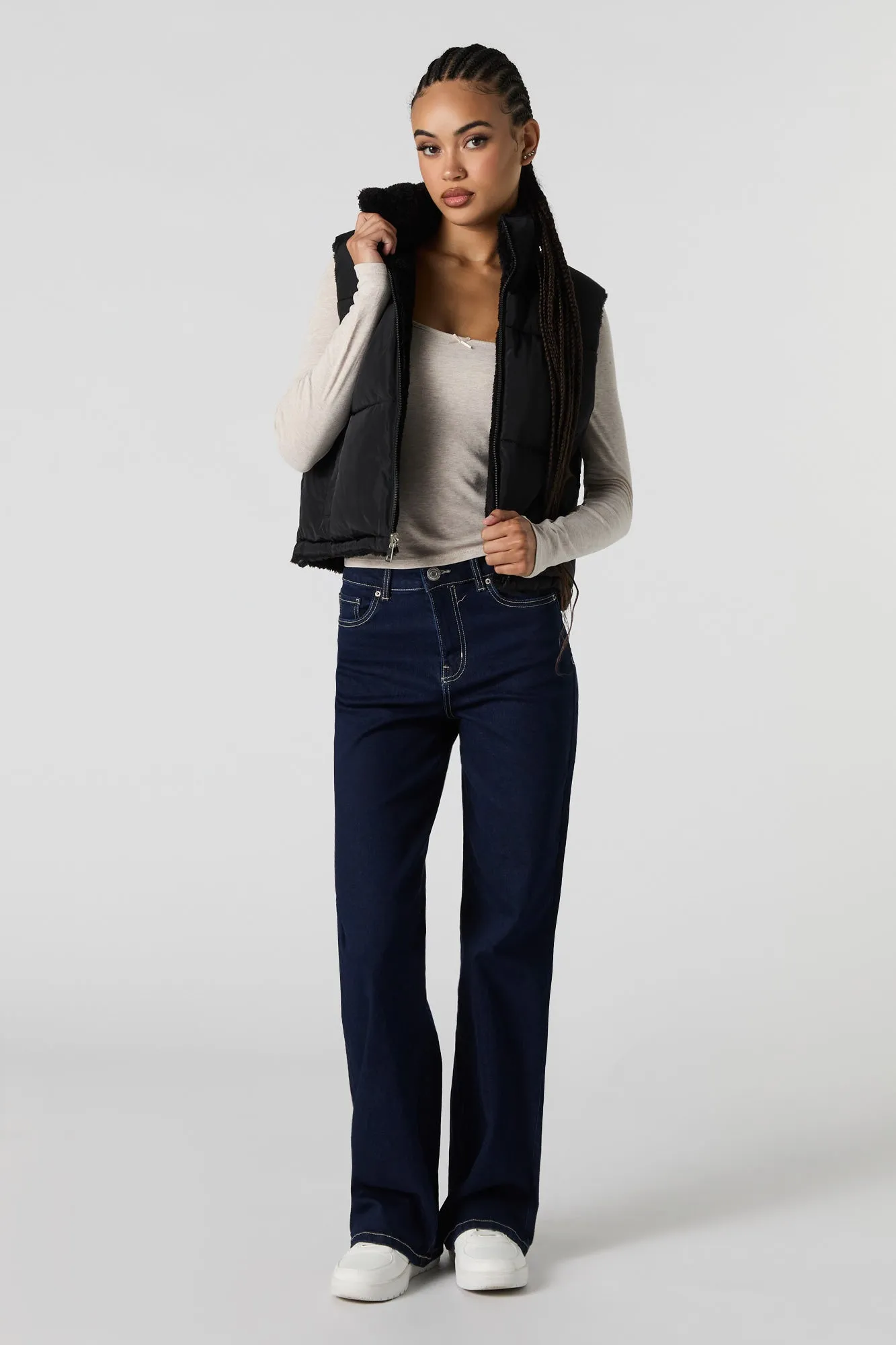 Veste bouffante réversible doublée de Sherpa sold by Urban Planet product image thumbnail 5