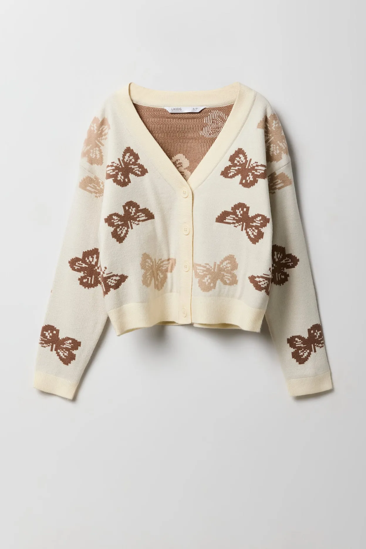 Girls Jacquard Knit Cardigan sold by Urban Planet product image thumbnail 5
