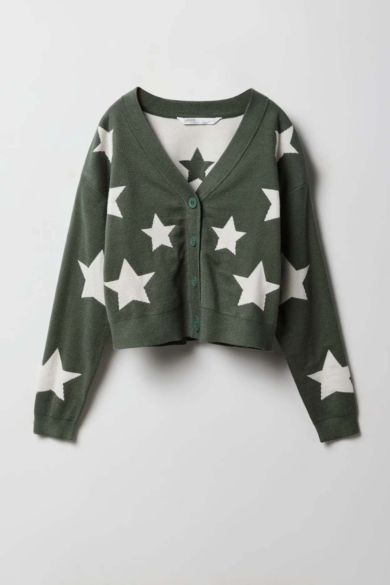 Girls Jacquard Knit Cardigan sold by Urban Planet product image thumbnail 3