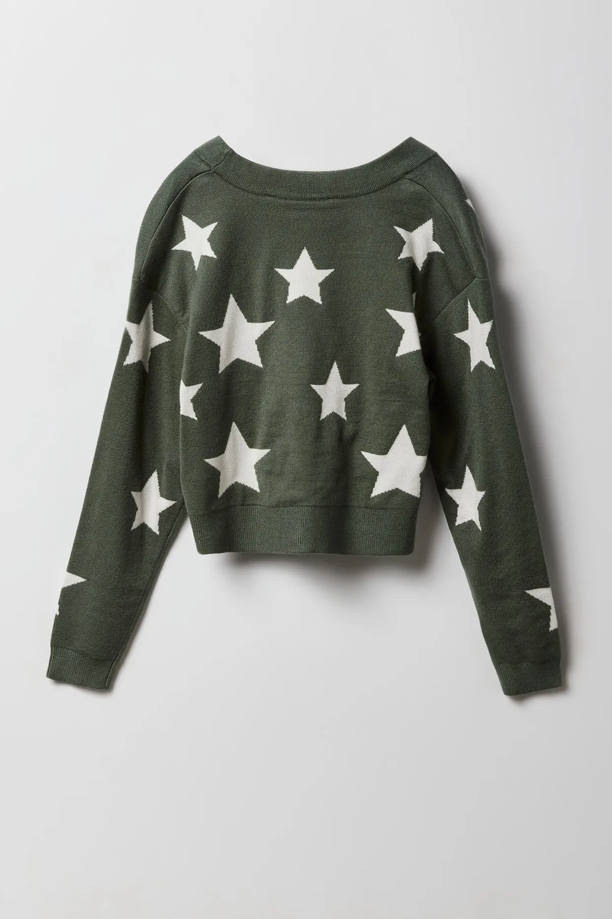 Girls Jacquard Knit Cardigan sold by Urban Planet product image thumbnail 4