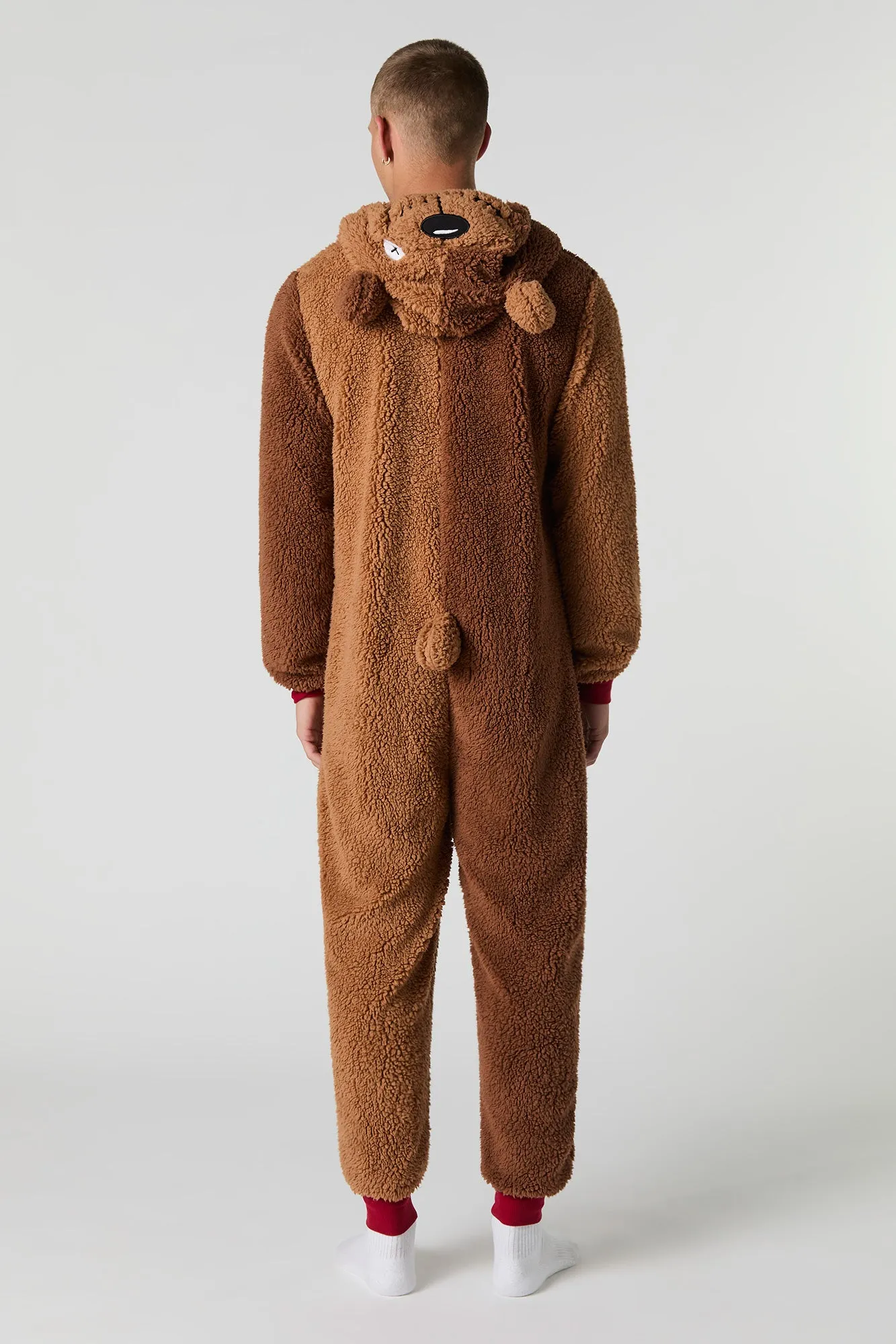 3D Heartbreak Bear Sherpa Onesie sold by Urban Planet product image thumbnail 4