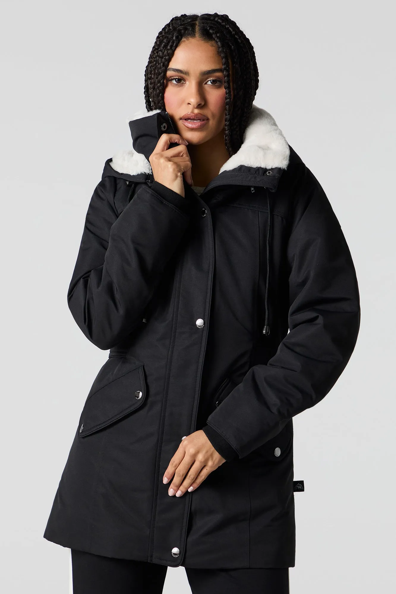 Parka à capuchon doublée de similifourrure sold by Urban Planet product image thumbnail 2