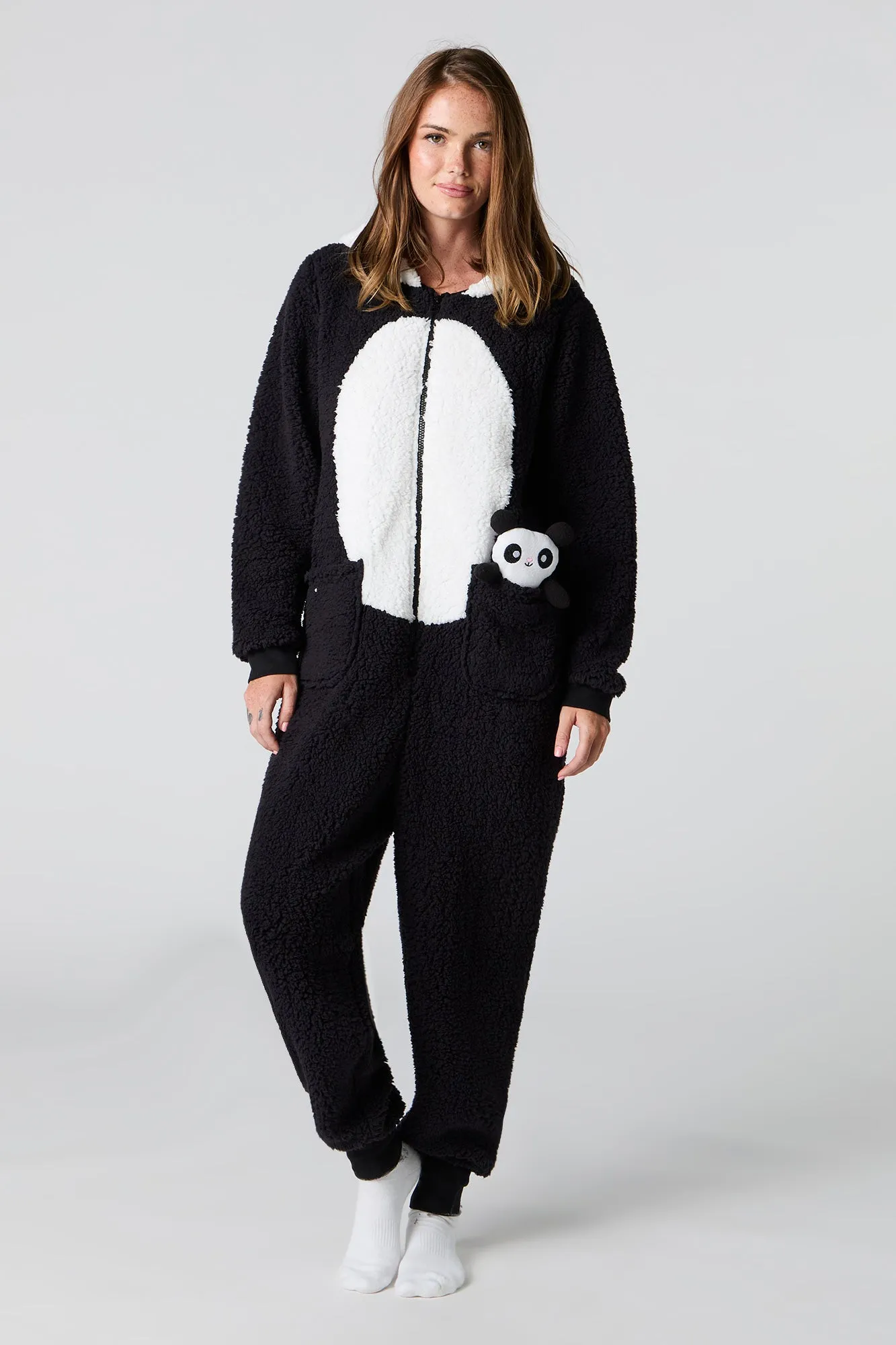 3D Panda Sherpa Onesie sold by Urban Planet product image thumbnail 3