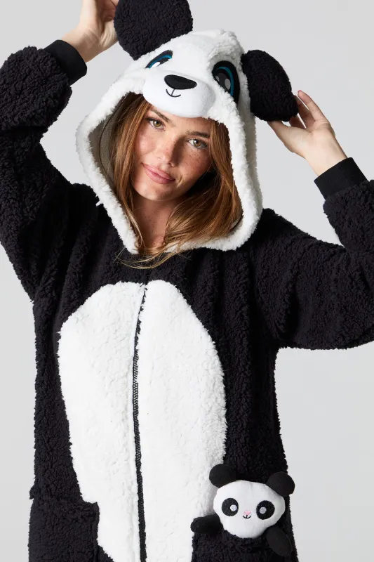 Combinaison en sherpa panda 3D made by Stitches