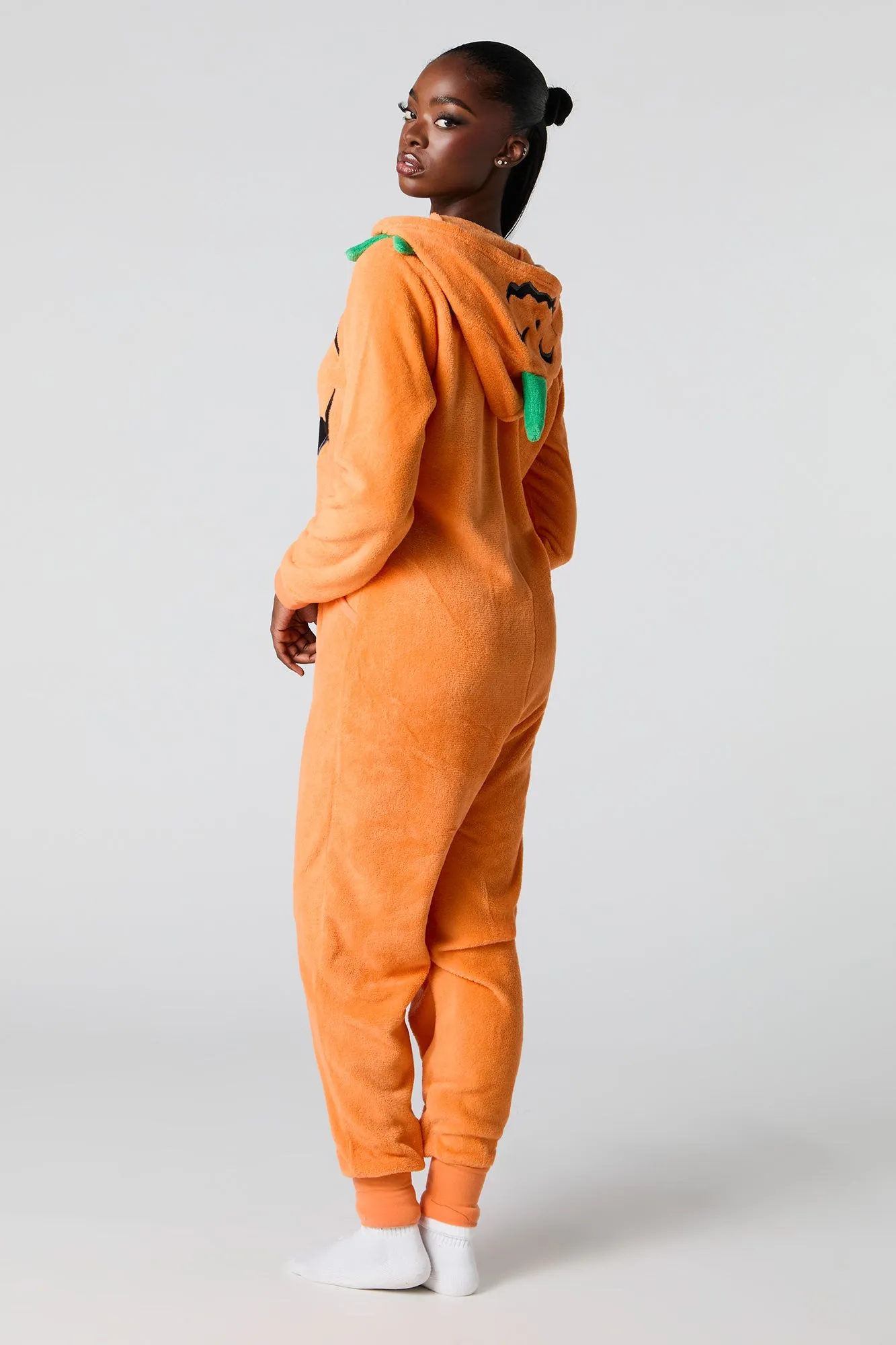 3D Pumpkin Plush Onesie sold by Urban Planet product image thumbnail 4