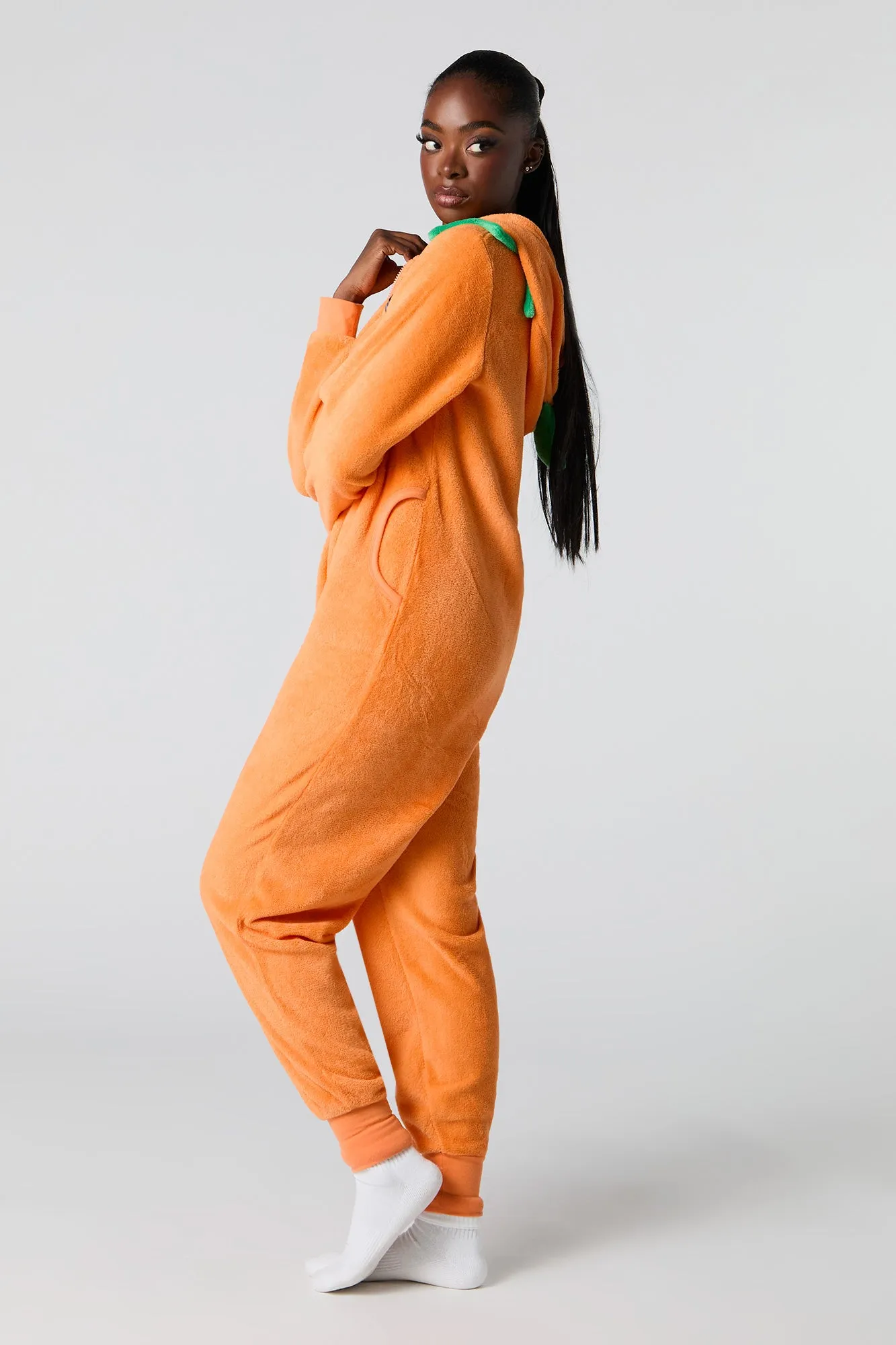 3D Pumpkin Plush Onesie sold by Urban Planet product image thumbnail 2