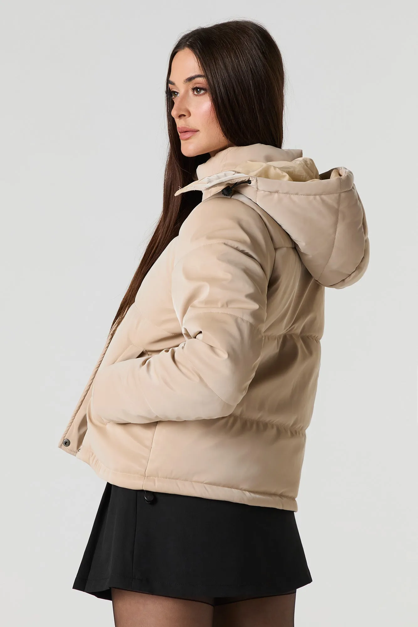 Blouson bouffant en similicuir luisant sold by Urban Planet product image thumbnail 5