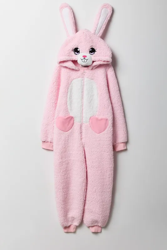 Combinaison en sherpa lapin 3D pour filles sold by Urban Planet