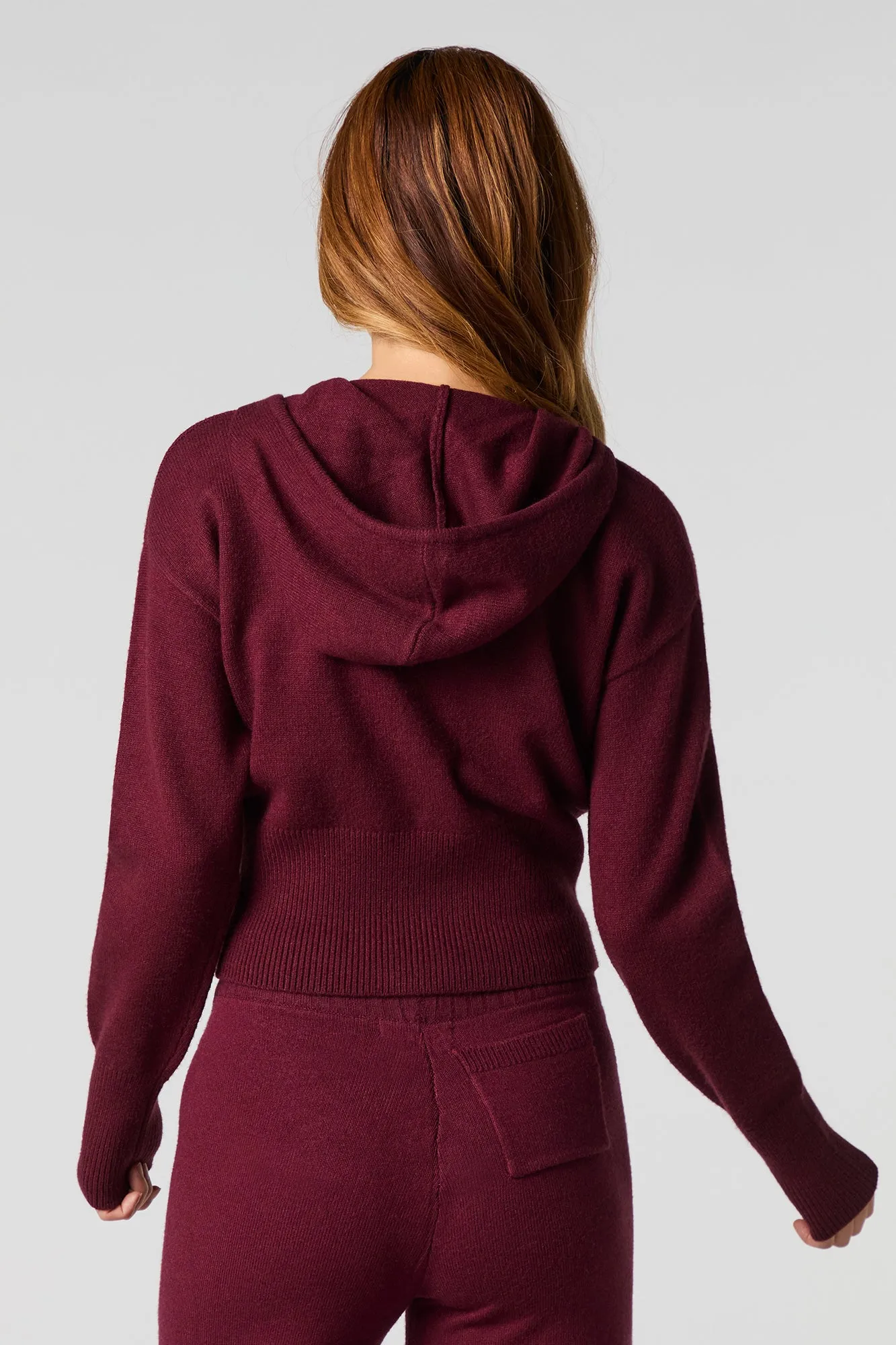 Zip-Up Knit Hoodie sold by Urban Planet product image thumbnail 2
