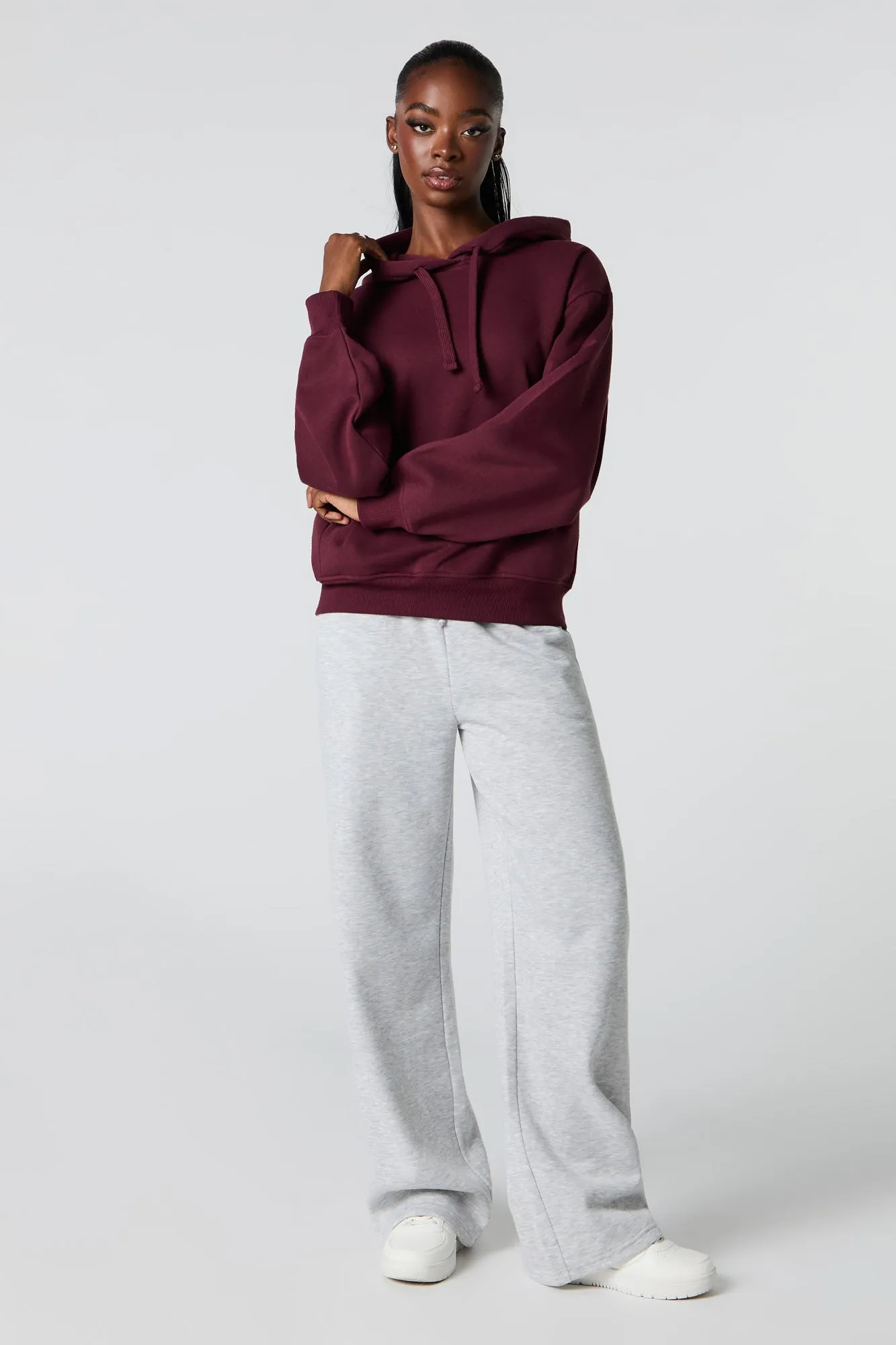 Boxy Fleece Hoodie sold by Urban Planet product image thumbnail 3