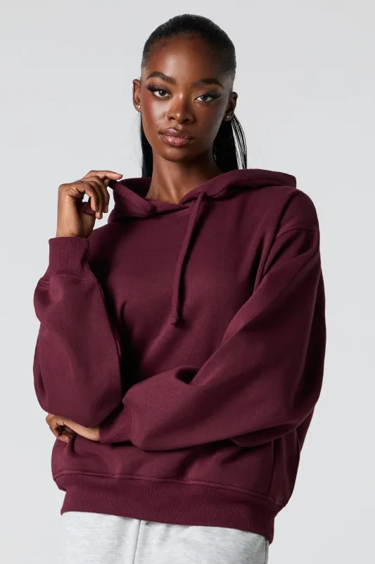 Boxy Fleece Hoodie sold by Urban Planet