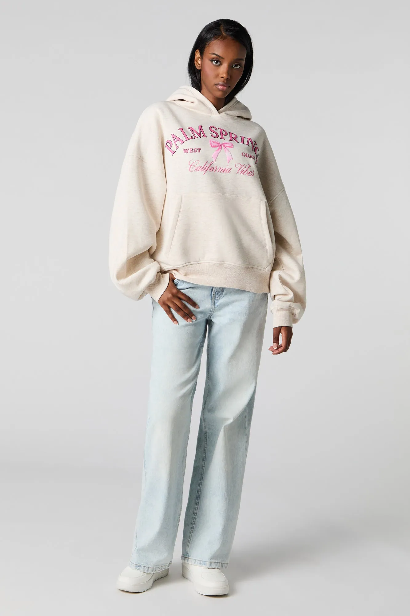 Puff Print Boxy Fleece Hoodie sold by Urban Planet product image thumbnail 3