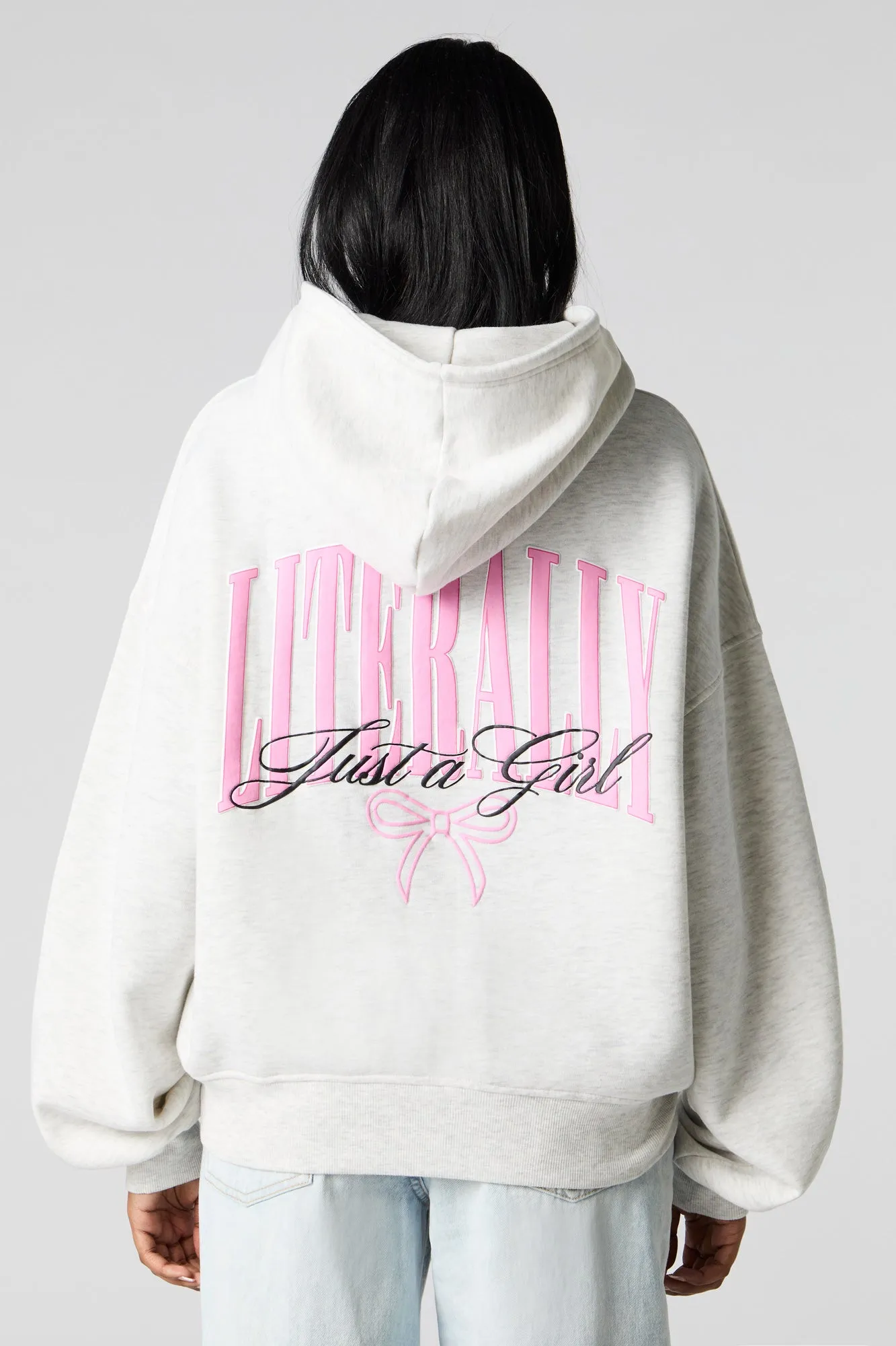 Puff Print Boxy Fleece Hoodie sold by Urban Planet product image thumbnail 4