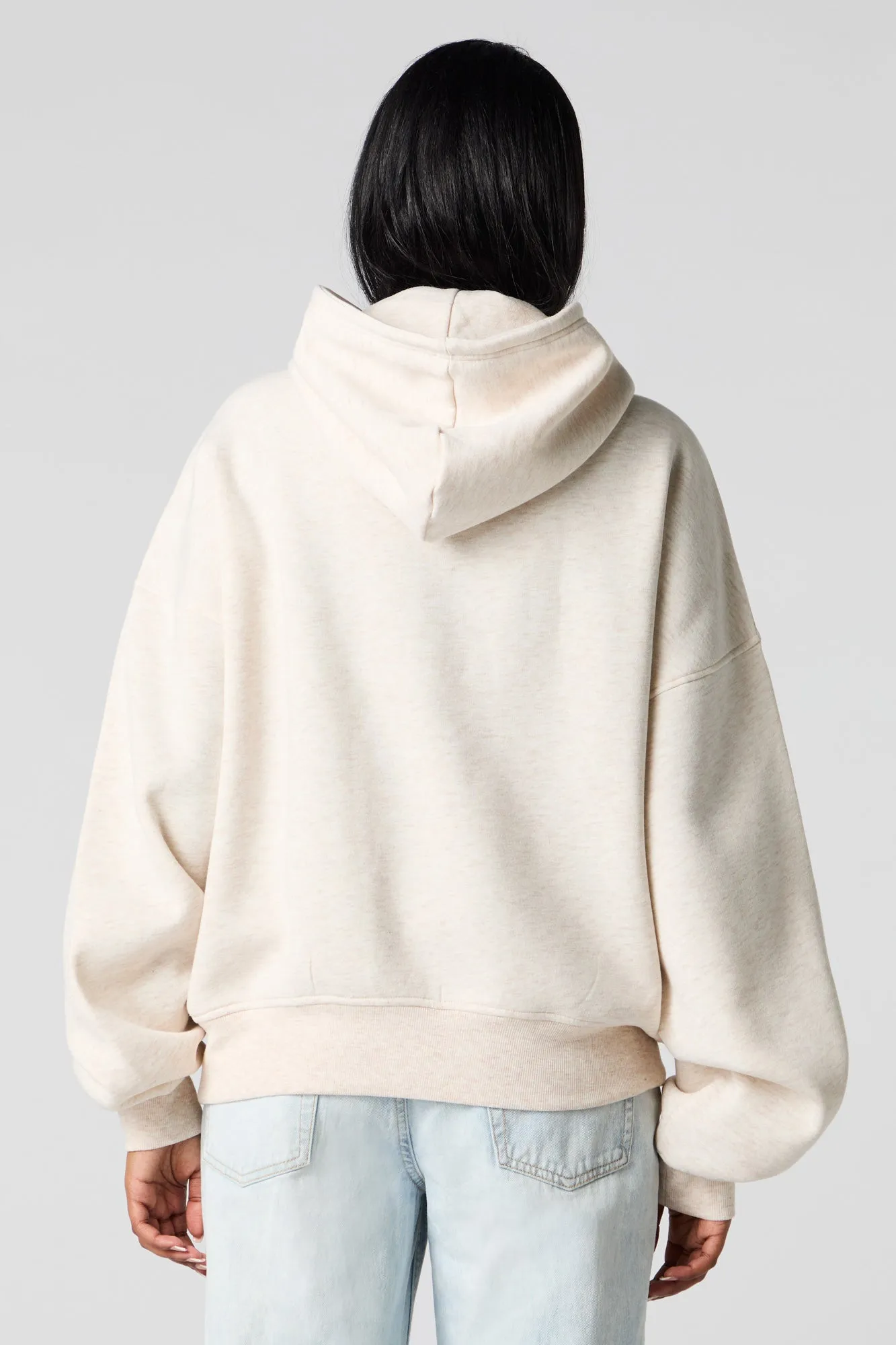 Puff Print Boxy Fleece Hoodie sold by Urban Planet product image thumbnail 2
