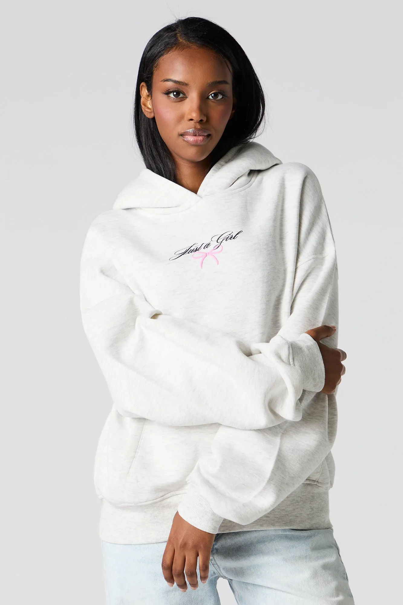 Puff Print Boxy Fleece Hoodie sold by Urban Planet product image thumbnail 5