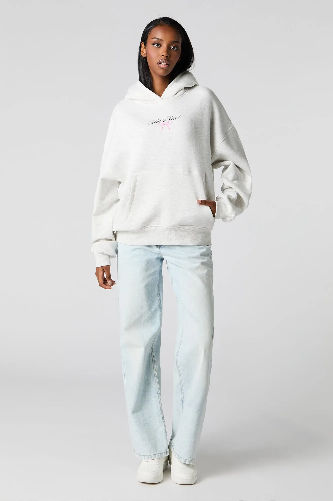 Haut à capuchon en molleton carré à imprimé en relief sold by Urban Planet product image thumbnail 4