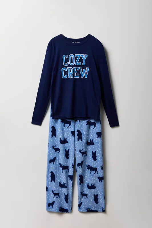 Ensemble deux-pièces Pyjamas de famille à imprimé Cozy Crew pour enfant sold by Urban Planet