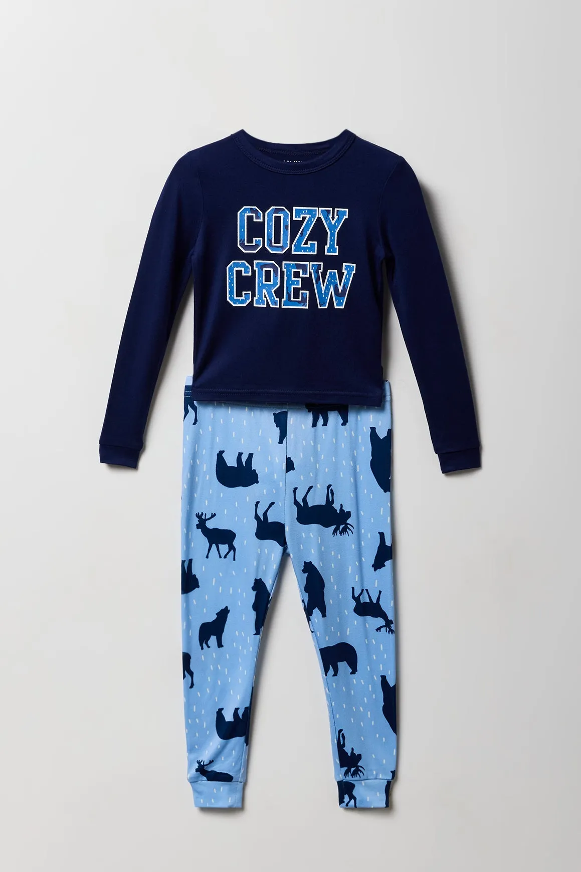 Ensemble deux-pièces Pyjamas de famille à imprimé Cozy Crew pour tout-petit sold by Urban Planet