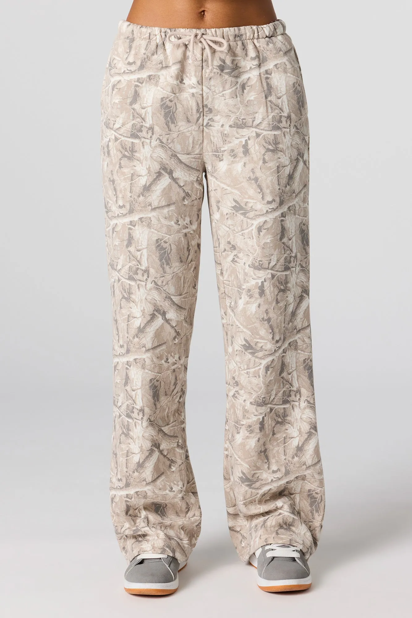 Camo Wide Leg Fleece Sweatpant sold by Urban Planet product image thumbnail 5
