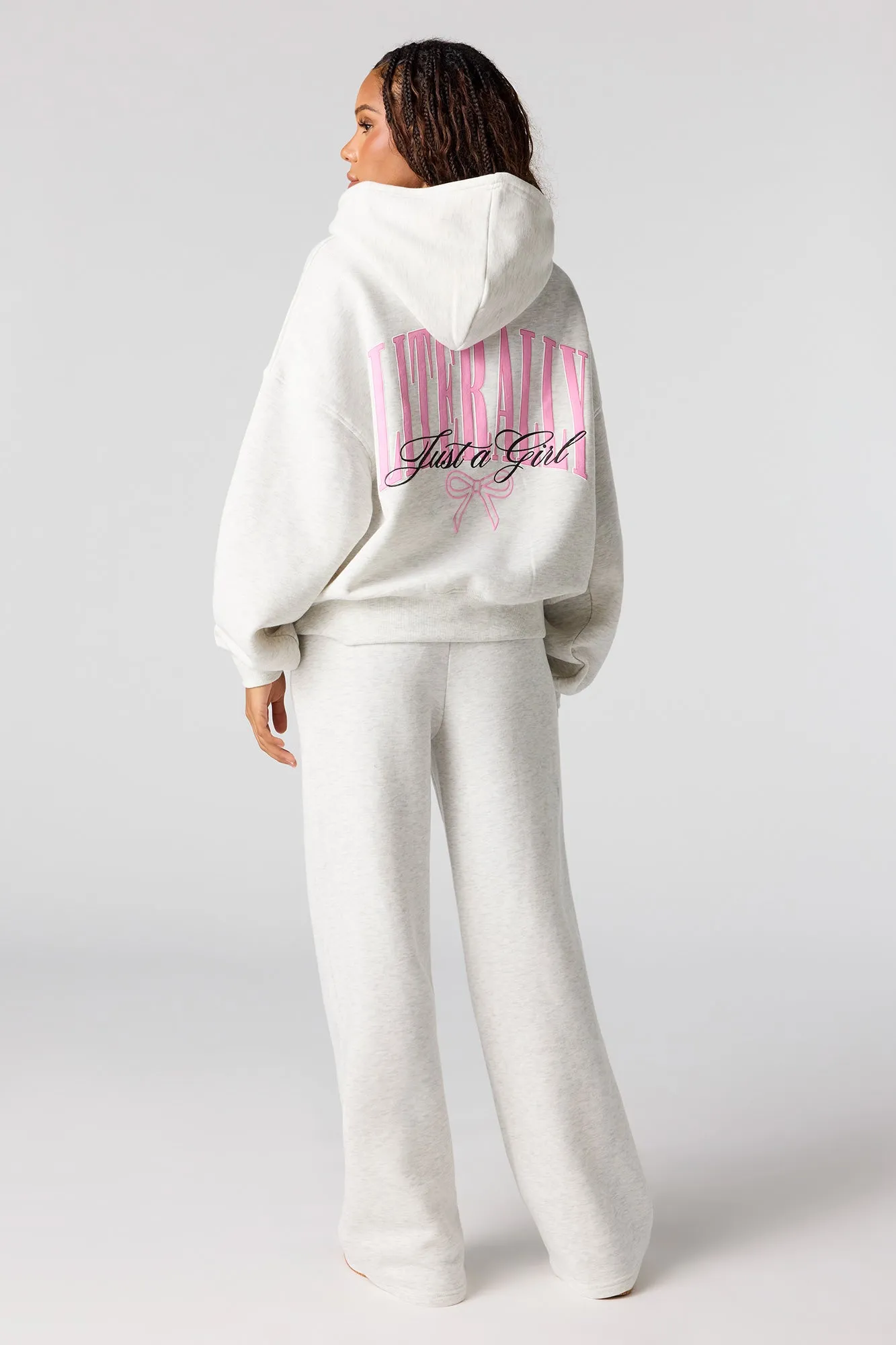 Wide Leg Fleece Sweatpant sold by Urban Planet product image thumbnail 3